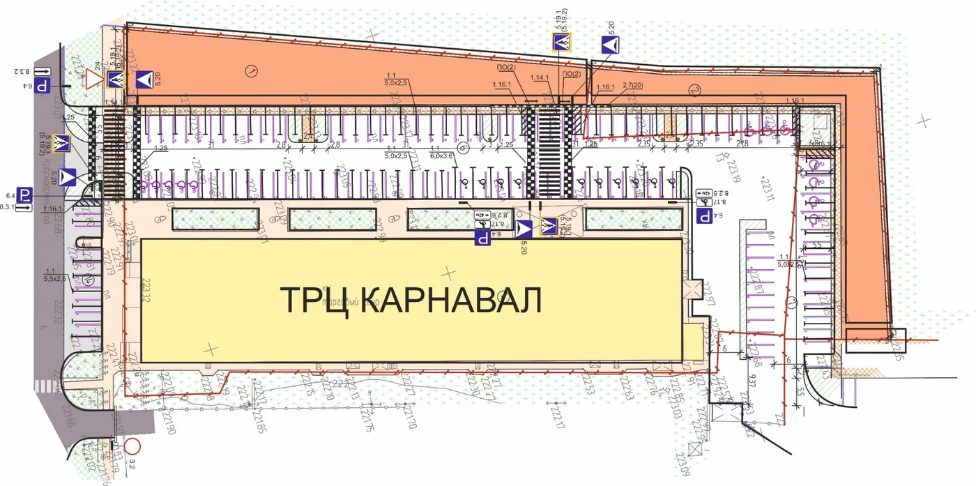 ТРЦ «Карнавал»: организация парковки